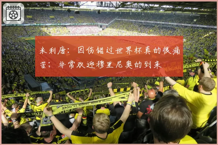 米利唐:因伤错过世界杯真的很痛苦;非常欢迎穆里尼奥的到来